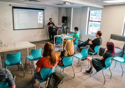 Instructor teaching code